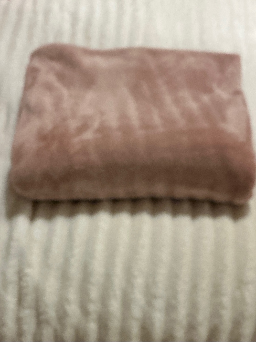 Plush Velvet Throw Blanket in Dusty Rose - Soft Home Bedding